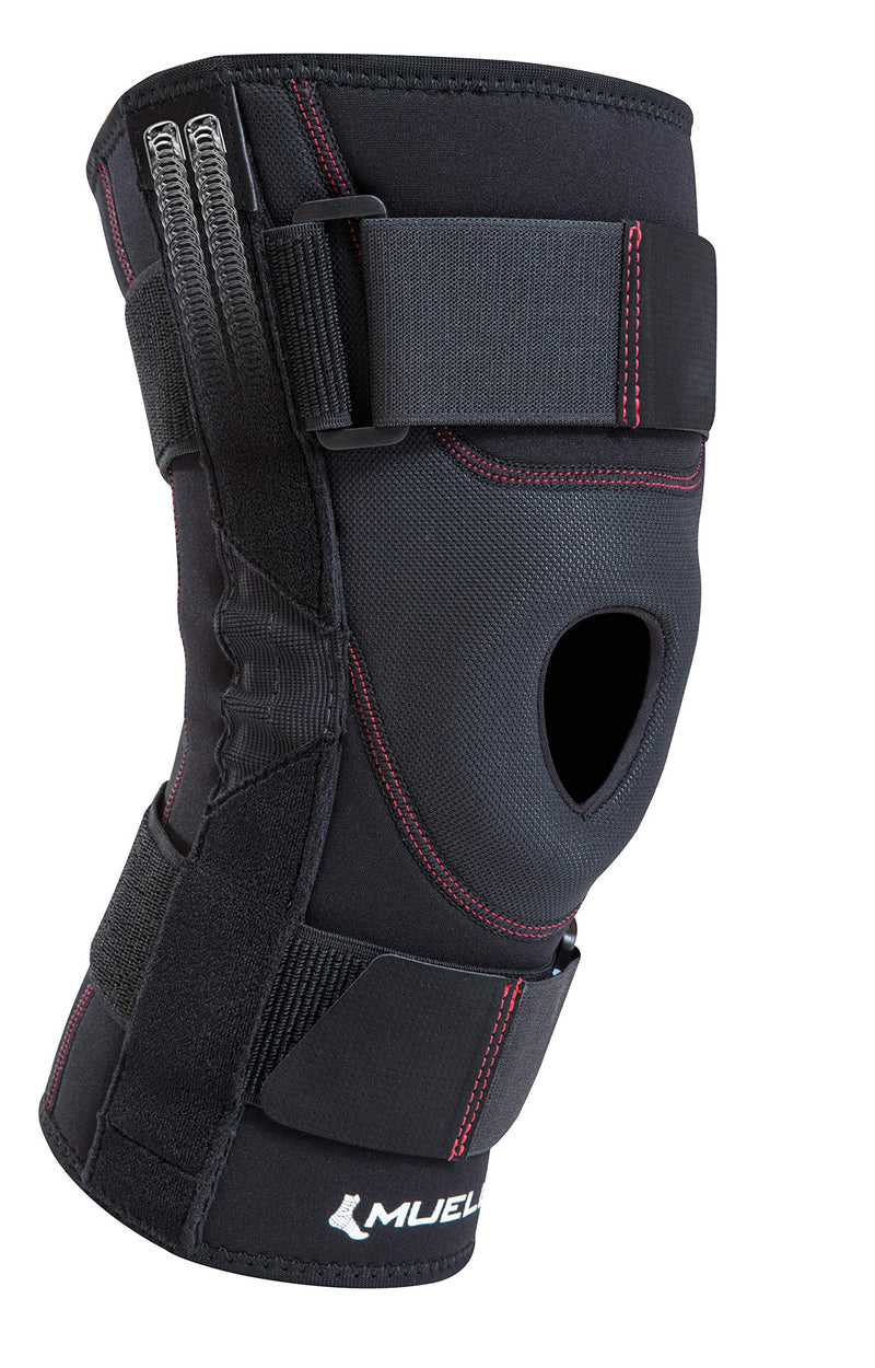 Mueller Sports Medicine Patella Stabilizer Knee Brace, Knee Pain Relief Support for Men and Women, Ideal for Arthritis, Sprains, Black Large (Pack of 1)