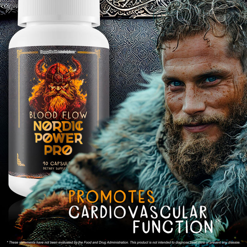 Blood Flow Nordic Power Pro - Our Best Blood Circulation Supplements for Men - Increase Blood Flow Care - Blood Circulation Pills - Male Nordic Power Supplement for Max Blood Flow