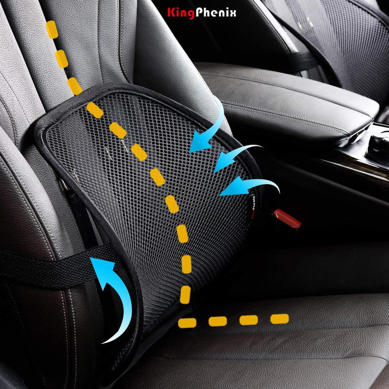 kingphenix Lumbar Support (2 Pack) with Breathable Mesh, Suit for Car, Office Chair - BeesActive Australia