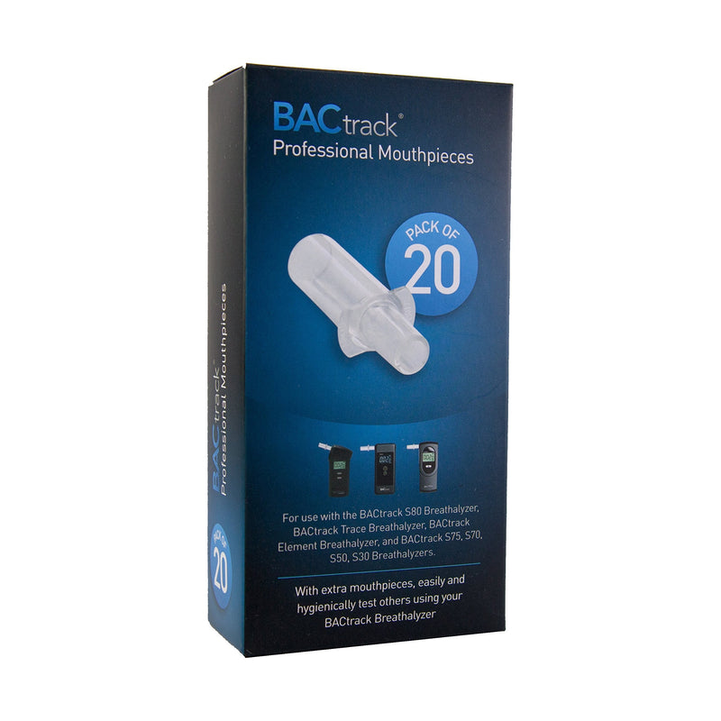 BACtrack Professional Breathalyzer Mouthpieces (20 Count) | Compatible with BACtrack S80, Trace, Scout, Element & S75 Breath Alcohol Testers 20 Count (Pack of 1) - BeesActive Australia