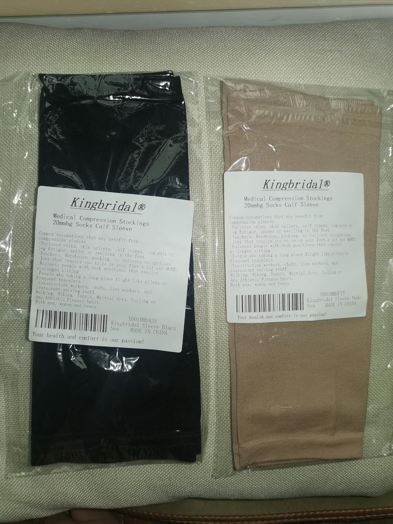 Women's Medical Compression Stockings 15-20mmhg Socks Calf Sleeve Nude - BeesActive Australia