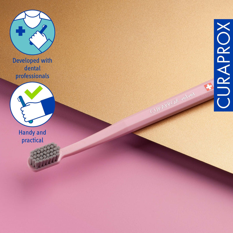 Curaprox CS 12460 Velvet Soft Toothbrush ‚Äì Sensitive Gum Care | Ultra-Gentle Cleaning with 12,460 Filaments | Single Pack, Random Color - BeesActive Australia