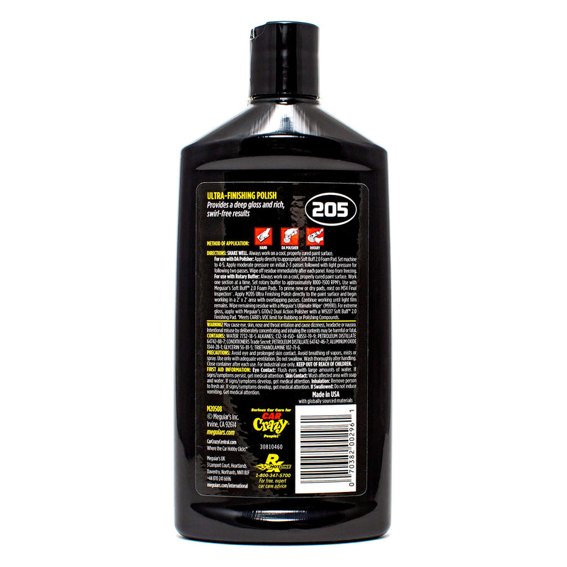 Meguiar's Professional M205 Ultra Finishing Polish Mirror Glaze, 8oz