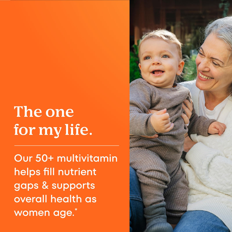 One A Day Multivitamin for Women 50 and Over Tablets, Womens Multivitamin 50 plus with Vitamins D, C, E, Zinc & Biotin, Daily Vitamins for Woman 50+, 200 Ct