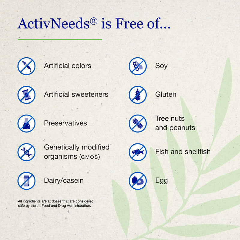 ActivNeeds Stick Packs by NeuroNeeds – 55 Ingredient Mitochondrial Energy Powder, Nootropic Blend for Focus, Endurance and Recovery, Vegan, Gluten-Free, Blood Orange (10 Servings) 0.42 Ounce (Pack of 10)