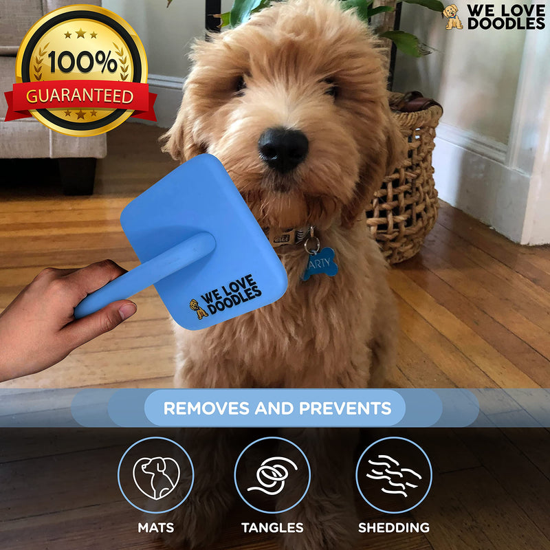 We Love Doodles Dog Slicker Brush for Grooming Pet Hair - Best Brushes For Poodle & Golden Doodle - Long Haired Brush For Dogs - Goldendoodle Long Pin Brush For Dematting (Large) Large Slicker Brush - BeesActive Australia