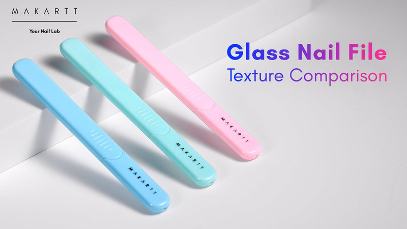 Makartt Glass Nail File for Natural Nails: Reusable Nail Care Tool, Pink