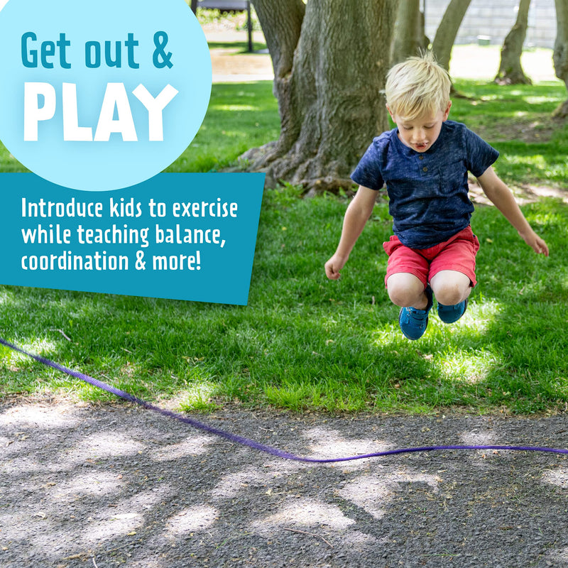 Just Jump It 16' Foot Jump Rope 2 Pack - Long Jump Ropes for Double Dutch - Outdoor Jump Ropes for Kids and Adults to Play Family Games & Exercise Green Confetti