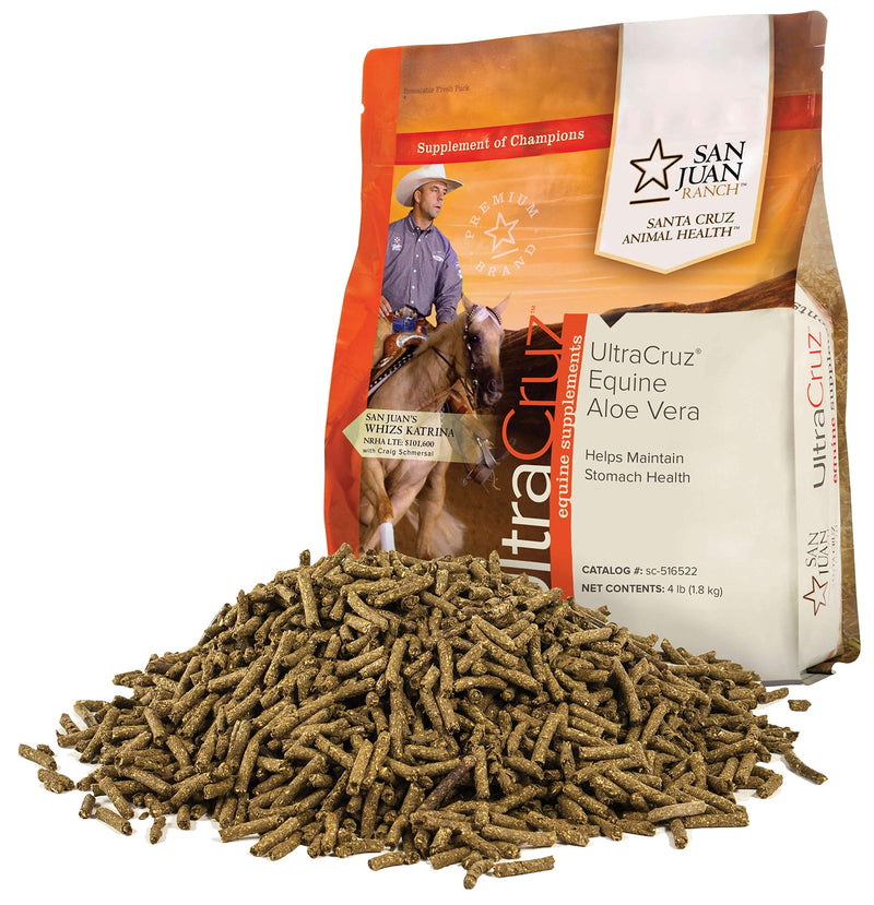 UltraCruz - sc-516522 Equine Aloe Vera Supplement for Horses, 4 lb, Pellet (64 Day Supply) - PawsPlanet Australia