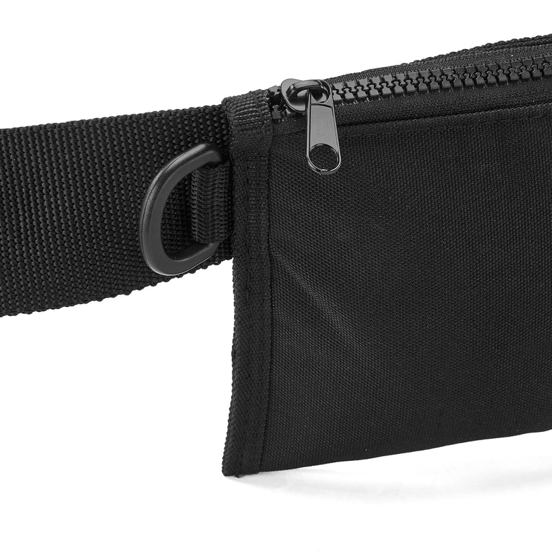 4 Pocket Zippered Scuba Weight Belt-Diving Weight Belt with Release Buckle-fit for Waist 30" to 50" Black