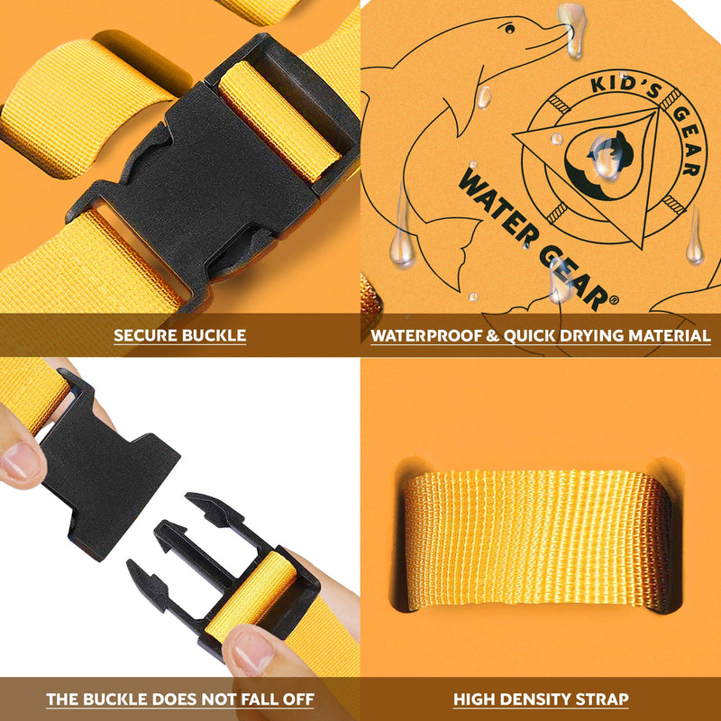 Water Gear Back Float - for Kids Safety and Pool Swimming - Will Promote Swimming Skills and Confidence in The Pool - Comfortable and Secure - for Boys and Girls - BeesActive Australia