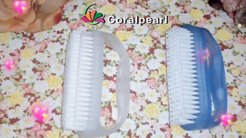 Nail Brushes X 2 for Cleaning, Soft Nylon Bristle Scrub Set