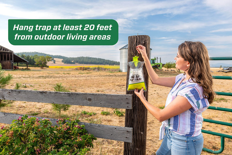 RESCUE! Big Bag Fly Trap – Disposable, Outdoor Use - 2 Traps 2 Pack - BeesActive Australia