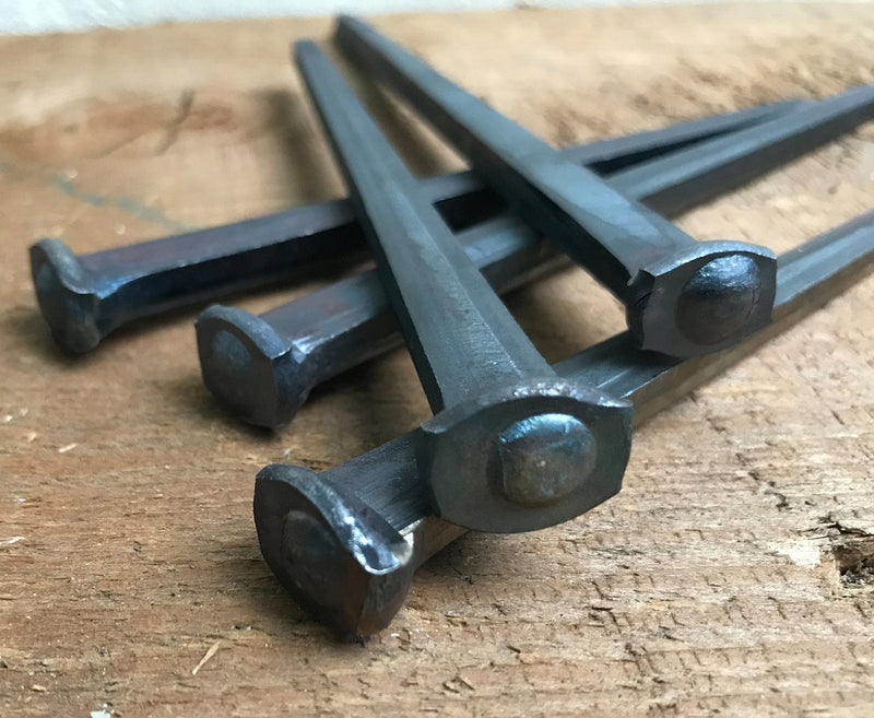 6"- Steel Square Common Rose Head STANDARD-60d - Large Spike Nails (5 Nails) - BeesActive Australia