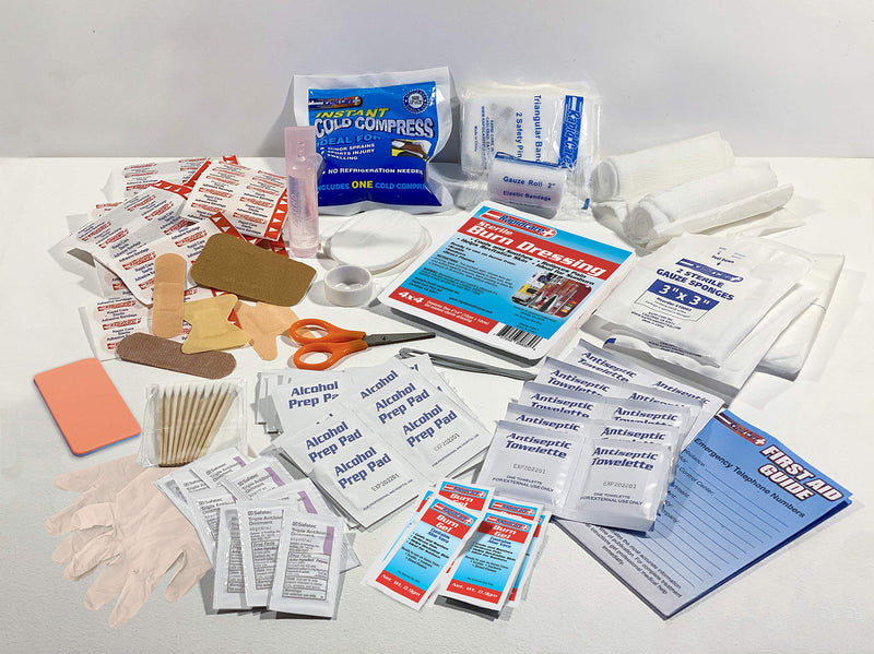 Rapid Care First Aid 839-1-12AN Premium Commercial Grade 25 Person First Aid Kit, Exceeds OSHA/ANSI 2015 Standards, in Detachable Wall Mountable Poly Case Exceeds OSHA / ANSI Z308.1-2015 - BeesActive Australia