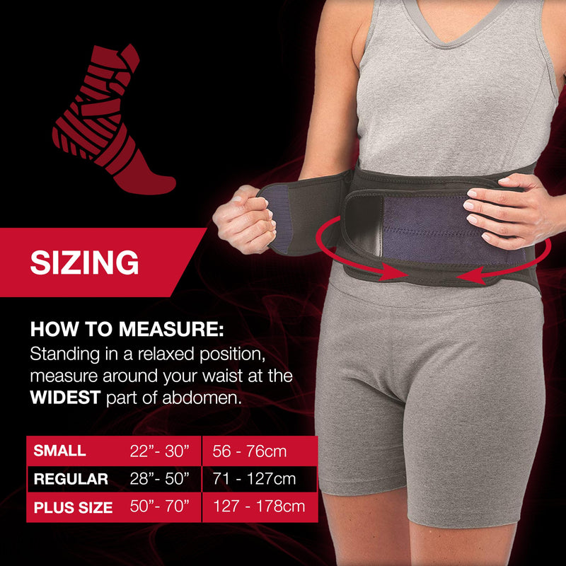 MUELLER Sports Medicine Lumbar Back Brace with Removable Pad, Ideal for Upper and Lower Back Pain, Relief & Support for Men and Women, Strains, Sciatica, Scoliosis Regular Size