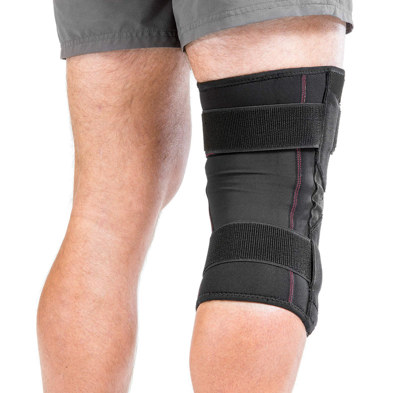 Mueller Sports Medicine Patella Stabilizer Knee Brace, Knee Pain Relief Support for Men and Women, Ideal for Arthritis, Sprains, Black Large (Pack of 1)