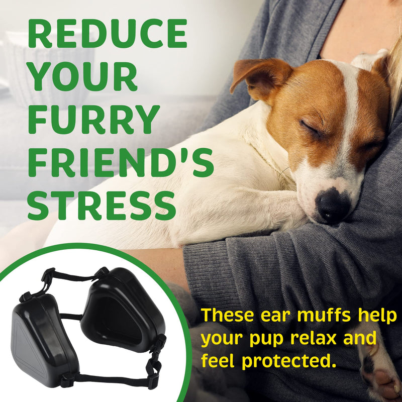 Evergreen Pet Supplies [2 Pack] Med/Large Dog Ear Muffs Covers for Advanced Dog Hearing Protection - Fireworks Relief - Comfortable Dog Ear Protection for Hunting - PawsPlanet Australia