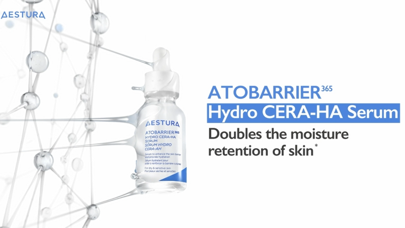 AESTURA ATOBARRIER365 Hydro CERA-HA Korean Face Serum with Ceramides, Hyaluronic Acid & Niacinamide | Lightweight Hydrating Serum for Barrier Repair & Glow For Dry & Sensitive Skin, 30ML / 1.01 fl.oz.