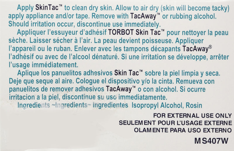Skin-Tac‚Ñ¢ Adhesive Barrier Wipes 50 count 50 Count (Pack of 1) - BeesActive Australia