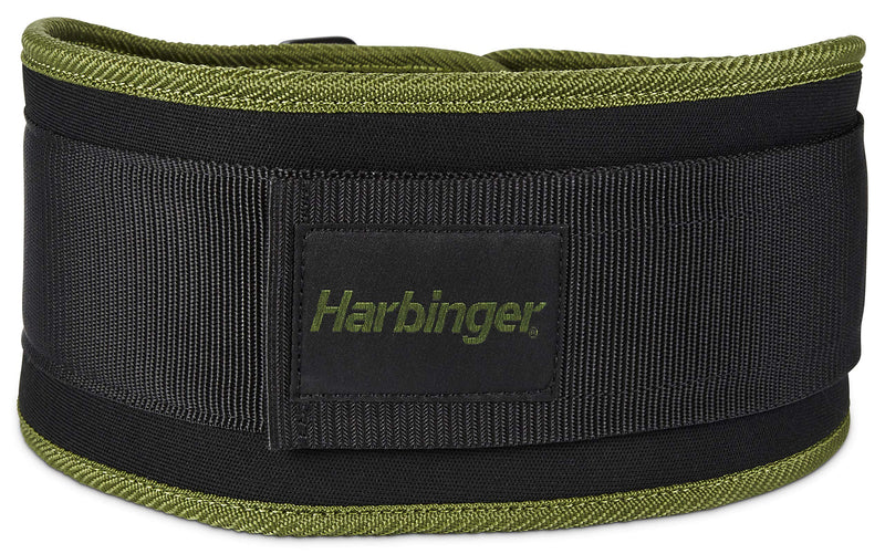 Harbinger Weightlifting Belt Foam Core Green Small (24 - 29 Inches)