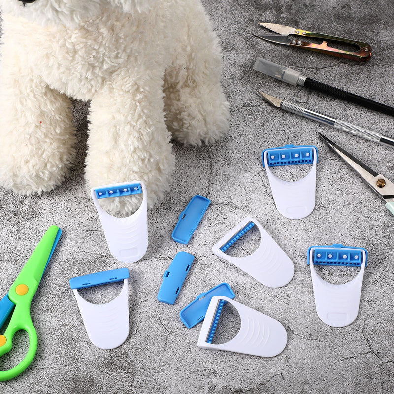 6 Pcs Horse Clippers Horse Grooming Razor Disposable Grooming Razor Fit for Horse Dog, White - BeesActive Australia