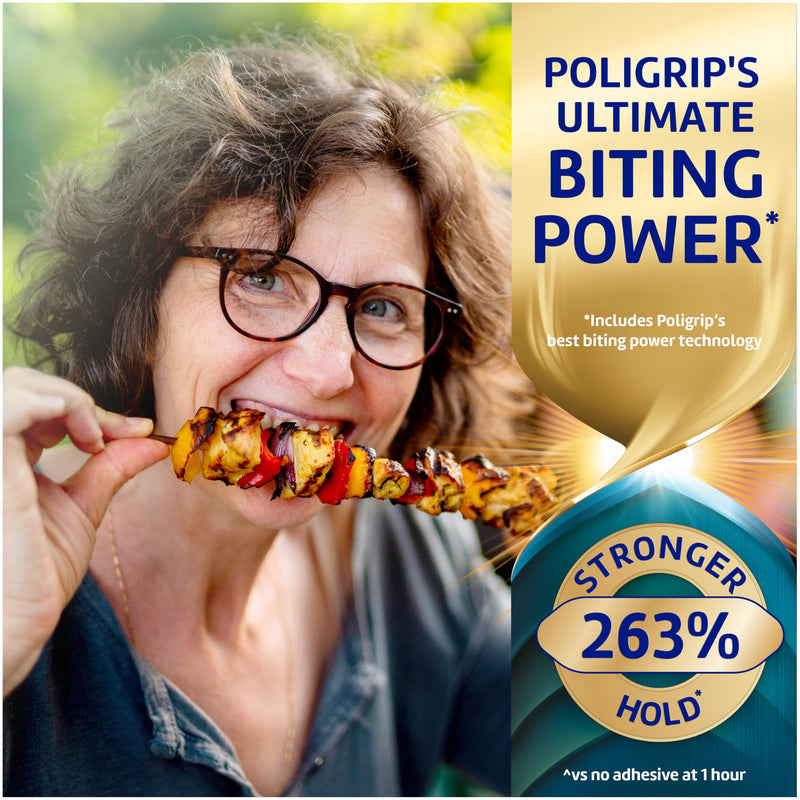 Poligrip Ultimate All-in-1 Denture Adhesive Cream, 2.2 oz (4 Pack)