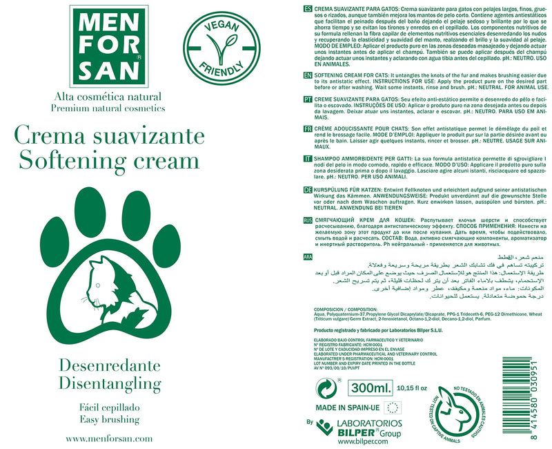 MENFORSAN Detangling smoothing cream for cats, 300ml - BeesActive Australia