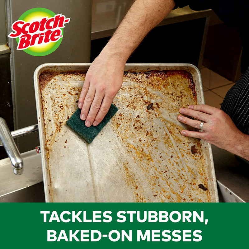 Scotch-Brite Heavy Duty Scour Pads, Great For The Kitchen, Garage and Outdoors, 3 Pads - BeesActive Australia