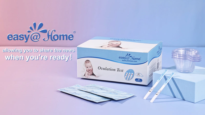 easy@Home Ovulation Predictor Kit, 50 LH Test Strips with 50 Urine Cups 50 Count (Pack of 1)