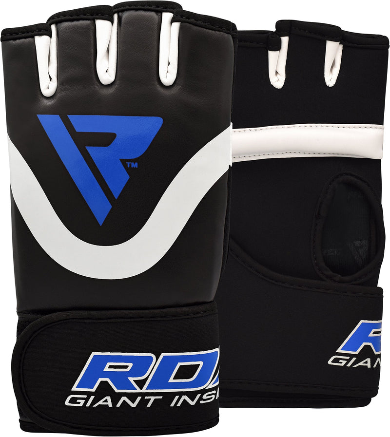 RDX Boxing Hand Wraps Inner Gloves for Punching – Maya Hide Leather Fist Protector Under Mitts - Great for MMA, Muay Thai, Martial Arts, Heavy Bag, Kickboxing, Multi-Purpose Training & Combat Sports
