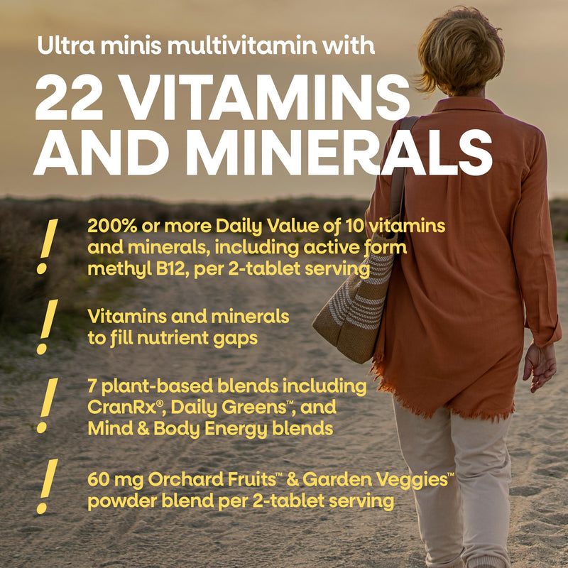 Nature's Way Alive! Women's 50+ Ultra Minis Multivitamin, 180 Mini Tablets | Complete Daily Women's Vitamins, High Potency Formula, Promotes Energy Metabolism and Muscle Function*, with Methylated B12