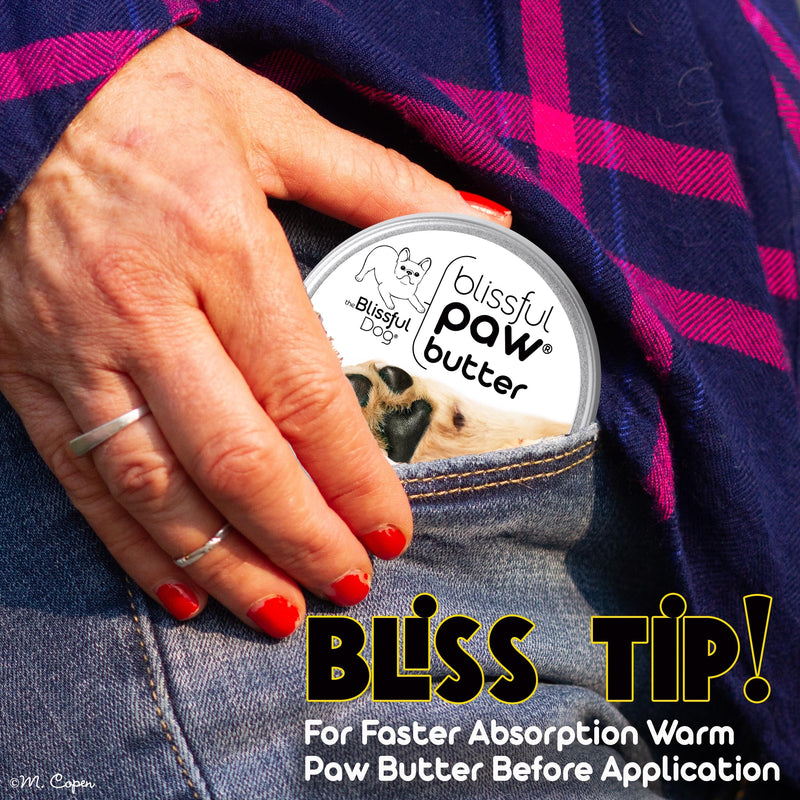 The Blissful Dog Paw Butter, Moisturizer for Dry Paw Pads, Softens and Protects a Rough Paw in Winter, Versatile, Lick-Safe Dog Paw Pad Balm, 1 oz. - PawsPlanet Australia
