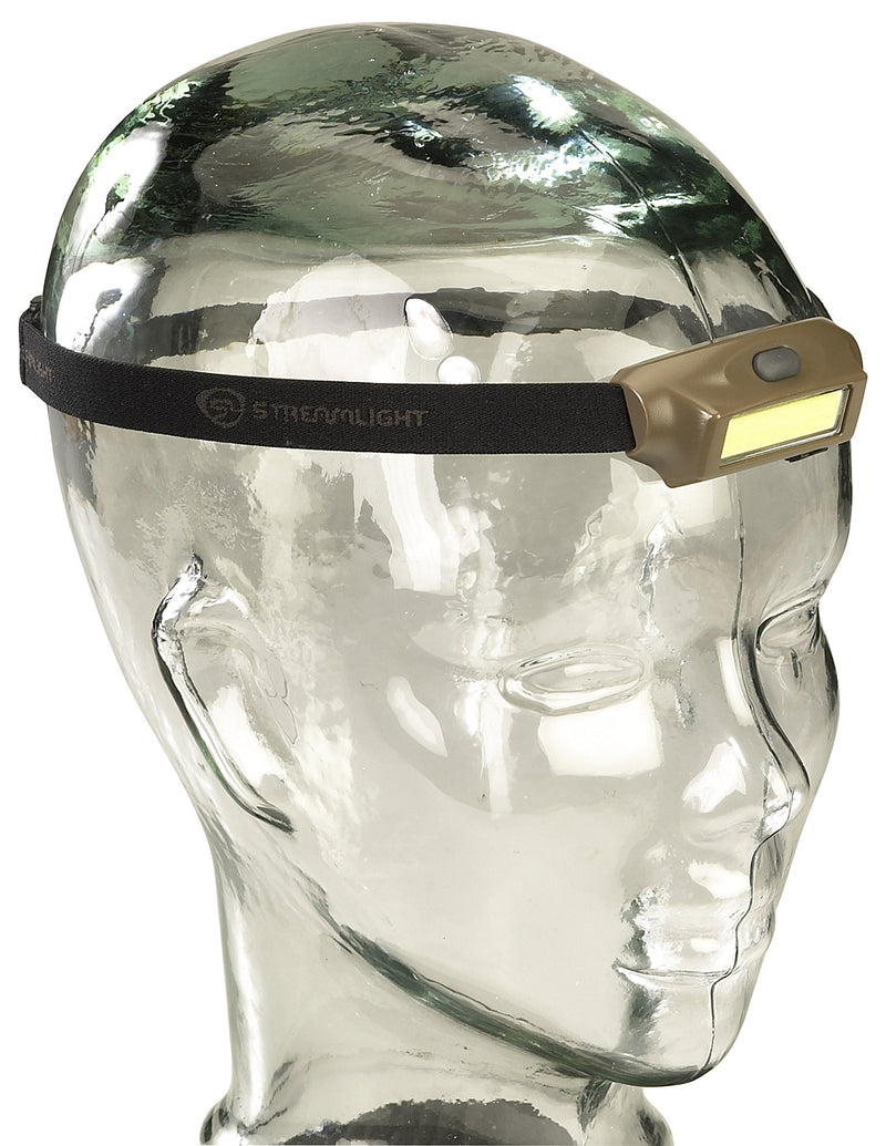 Streamlight 61706 Bandit 180-Lumen USB Rechargeable Red LED Headlamp with Elastic Head Strap, Clip, and USB Cable, Coyote - BeesActive Australia