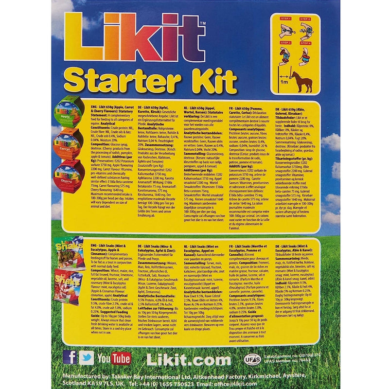 Likit Starter Kit Blue 2.5kg | Horse Treat and Horse Toy Bundle | 2.5kg