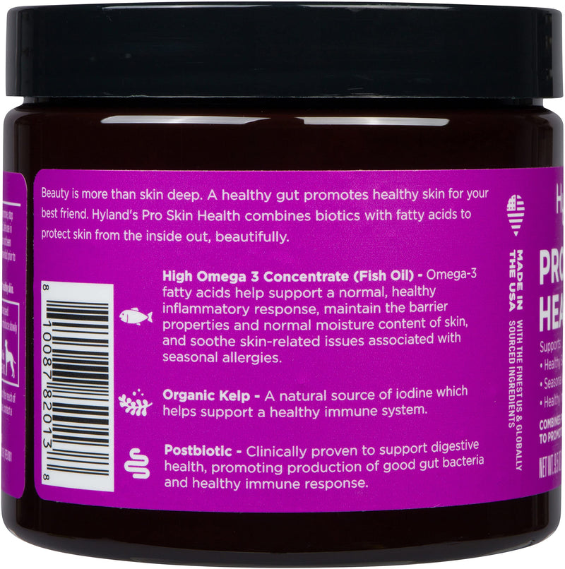 Hyland's Naturals - Pro Skin Health for Dogs, 90 Soft Chews, Supports Healthy Skin, Seasonal Allergies & Immune System, with Probiotics & Omega-3s, Trout Flavor