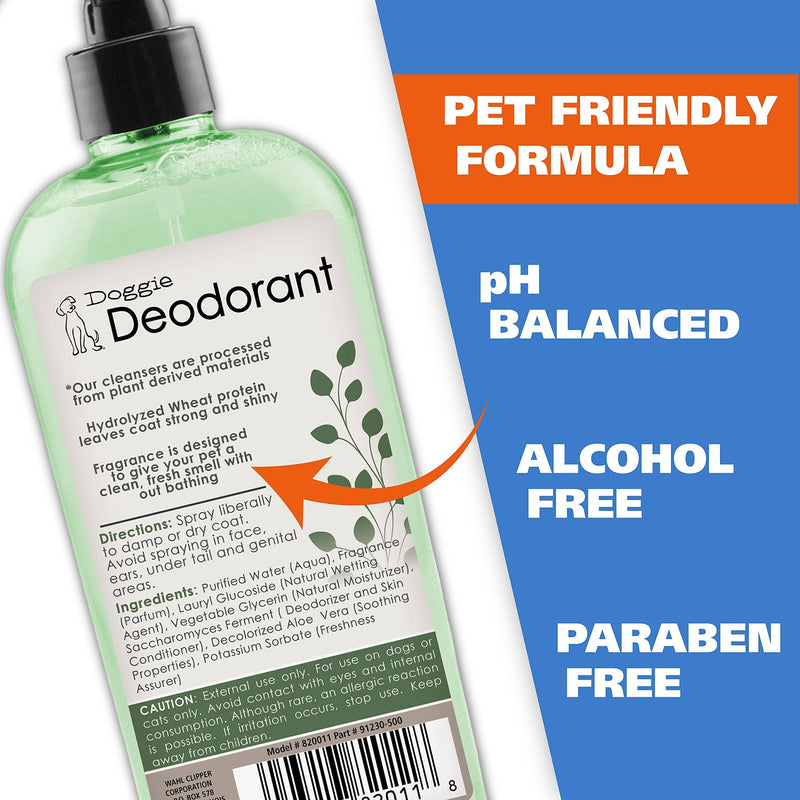 Wahl Deodorizing & Refreshing Pet Deodorant & 4-in-1 Calming Pet Shampoo – Cleans, Conditions, Detangles, & Moisturizes with Lavender Chamomile - 24 Oz - PawsPlanet Australia