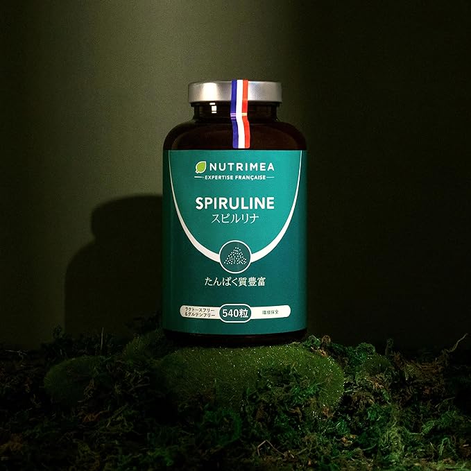 Spirulina supplement 6 months supply 540 tablets 1500mg per day | Rich in protein | NUTRIMEA Made in France - BeesActive Australia