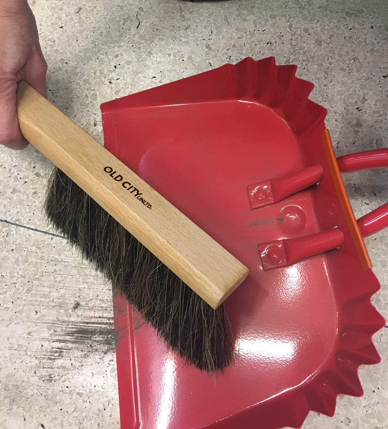 Dustpan Bench Woodworking Brush-USA 13 inch Horsehair Brushes are used for Counter, Furniture, Drafting, Patio, Fireplace Cleaning, Shop Brush, Leather Tie, Woodworking tool & Accessories - BeesActive Australia