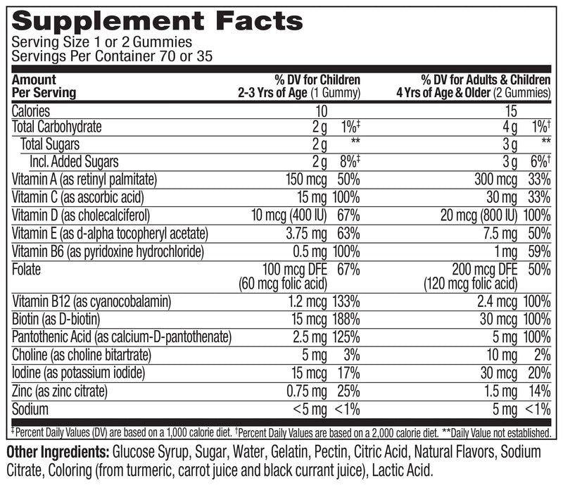 OLLY Kids Multi Gummy Worms, Overall Wellness & Immune Support - 70 Count Bottle 70 Count (Pack of 1)