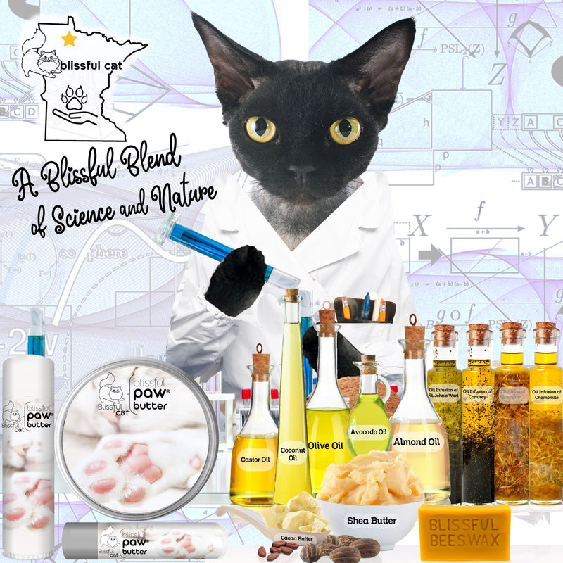 The Blissful Cat Paw Butter, Moisturizer for Dry Paw Pads, Softens and Protects Rough Feet, Versatile, Lick-Safe Balm, 0.15 oz. 0.15 Ounce (Pack of 1) - PawsPlanet Australia