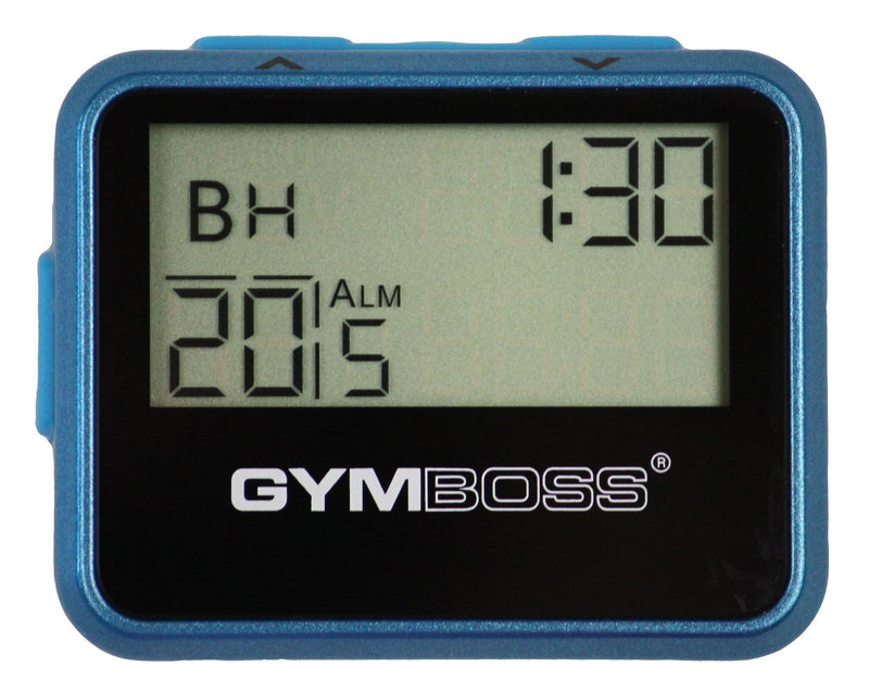Gymboss Interval Timer and Stopwatch - Teal/Blue Metallic Gloss - BeesActive Australia