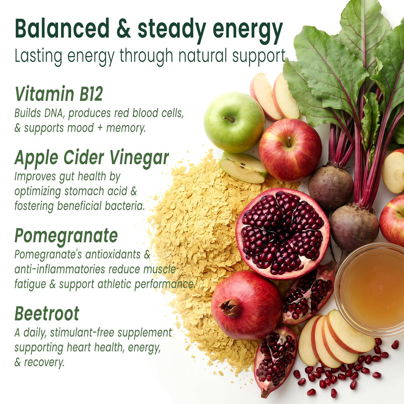 Sunsoil Energy Boost Organic Gummies, USDA Certified Organic, No Glucose Syrup, Vegan, Gluten-Free, Plant-Based