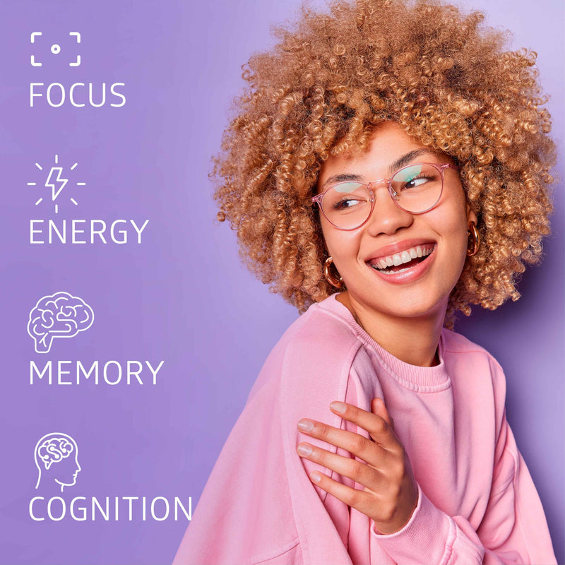Centurion Puralor CI Brain Supplement for Memory and Focus with Folate, NADH, Vitamin B2, B6 and B12 for Teens and Adults, 60 Capsules