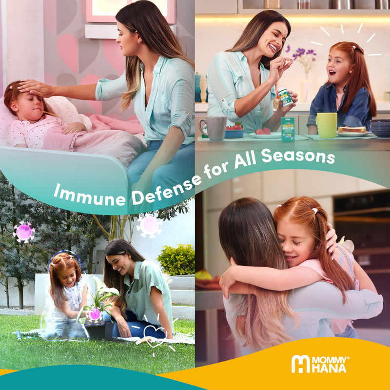 Immune Support Supplement for Kids –Vitamin D, Tiger Milk Mushroom, Colostrum, Prebiotic -Complete Gut & Immune Boost, Natural Respiratory Immune Support for Kids & Toddler–60 Tasty Chocolate Chewable