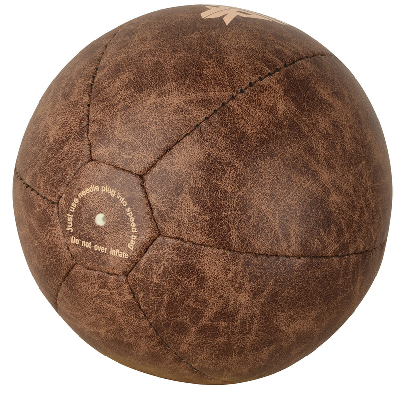 FISTRAGE Speed Bag Boxing Ball Leather MMA Muay Thai Training Punching Dodge Striking Kit with Free Hanging Swivel Workout Speedball Kicking Platform Equipment Vintage Beige