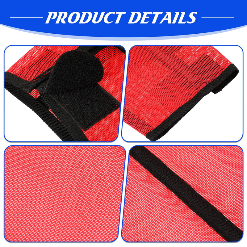 8 Pcs Mesh Fly Boots for Horse Breathable Mesh Horse Boots Protective Horse Leg Wraps Horse Leggings for Preventing Flies and Mosquitoes Bites (Red, Rose Red) Red, Rose Red - BeesActive Australia