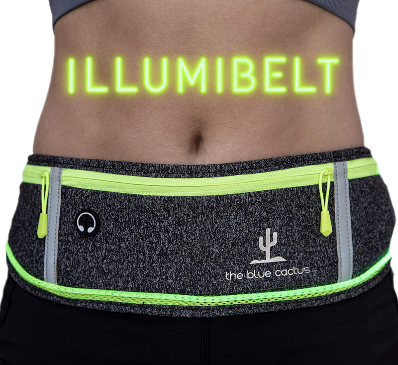 Reflective Running Light Belt with Zipper Pockets and USB Rechargeable, Night Safety Gear for Runners, Dog Walking Gear, Runners Reflective Belt Fits Women, Men, Kids, and Dogs - BeesActive Australia