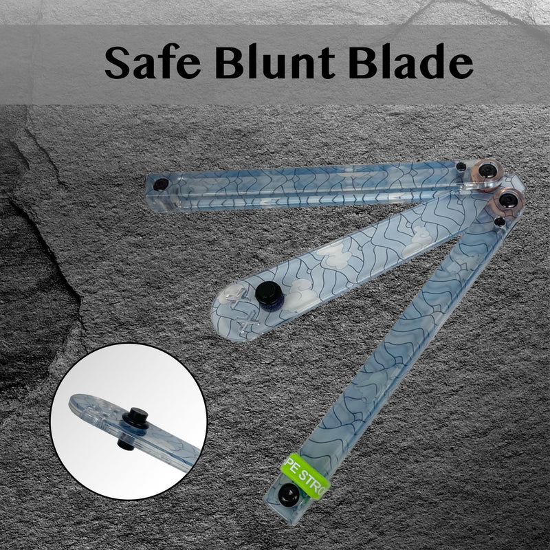 Foldable Plastic Tool, Sturdy and Lightweight, Excellent Balance, Practice Tool for Beginners Streak Blue