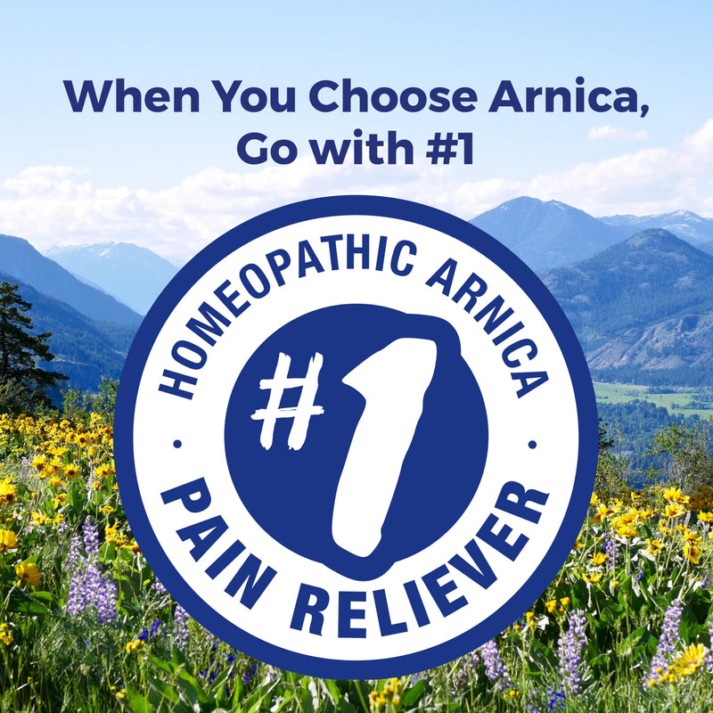 Boiron Arnica Montana 200CK Homeopathic Medicine for Pain Relief, Muscle Pain & Stiffness, Swelling from Injuries, & Bruises - 3 Count (240 Pellets)